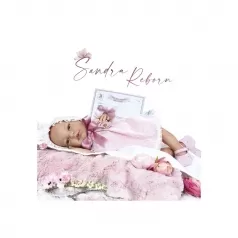 sandra reborn - bambola corpo morbido e articolato 48cm con scatola regalo