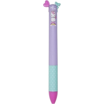 click&clack - penna a due colori unicorno