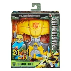 trasformers: rise of the beasts - maschera + personaggio 2 in 1 bumblebee