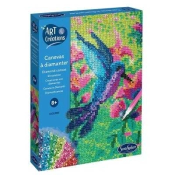 art & creations - canevas a diamanter - colibri