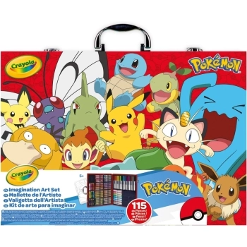 pokemon - valigetta dell'artista - 115 pezzi