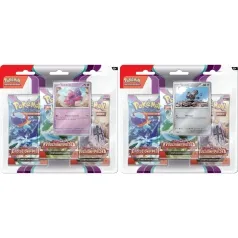 pokemon gcc - pokemon scarlatto e violetto evoluzioni a paldea - varoom - blister 3 bustine + 1 card (ita)