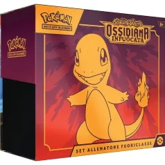 pokemon gcc - pokemon scarlatto e violetto ossidiana infuocata - set allenatore fuoriclasse (ita)