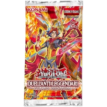 yu-gi-oh! - duellanti leggendari 11 - vulcano brucianima - bustina singola 5 carte (ita)