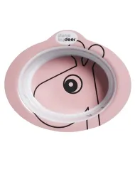 ciotola anti-scivolo contour raffi, rosa cipria - 350 ml