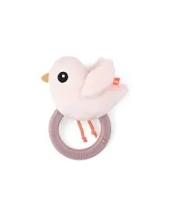sonaglio sensoriale con massaggiagengive - birdee - cipria