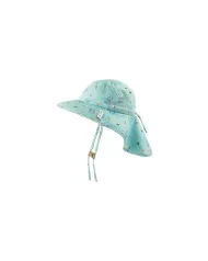 cappello estivo con paracollo - anti-uv spf50+ - seaside tg. m (2-4 anni)