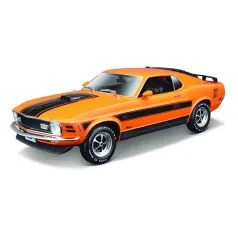 1970 ford mustang mach 1 orange 1:18