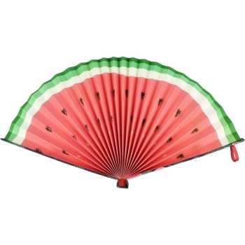 ventaglio pieghevole in carta - fiesta e siesta - watermelon