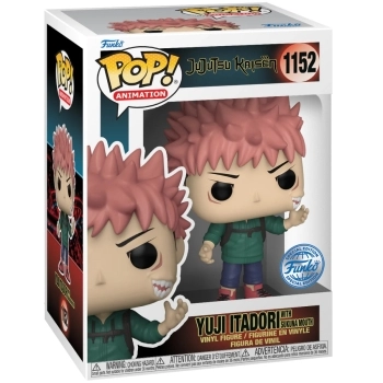 jujutsu kaisen - yuji itadori with sukuna mouth 9cm - funko pop 1152
