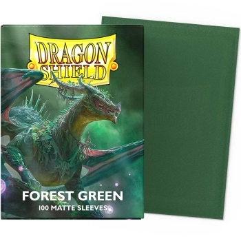 dragon shield standard sleeves - forest green matte (100 bustine protettive)