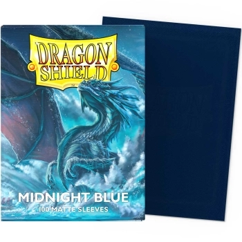 dragon shield standard sleeves - midnight blue matte (100 bustine protettive)