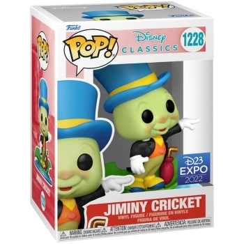 disney: classic pinocchio - jiminy cricket 9cm - funko pop 1228 - cartoomics 2022 exclusive