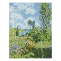 view of vetheuil - claude monet - diamond dotz intermediate dd12.069 52x52cm