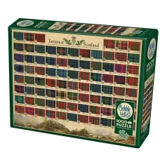 tartans of scotland - puzzle 1000 pezzi