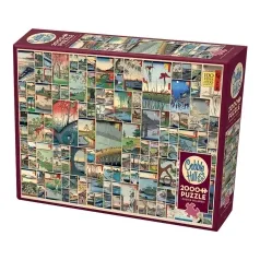 100 famous views of edo - puzzle 2000 pezzi