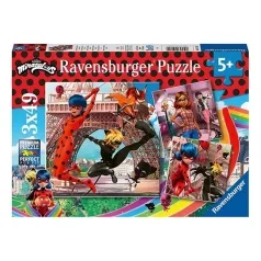 miraculous - puzzle 3x49 pezzi