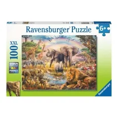 la savana africana - puzzle 100 pezzi xxl
