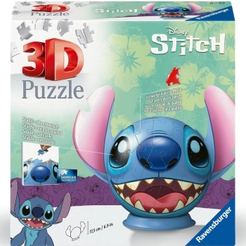 stitch con orecchie - puzzle 3d
