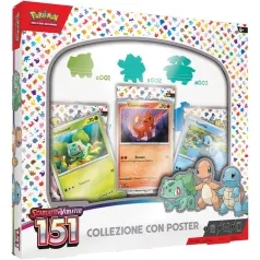 pokemon gcc - scarlatto e violetto 151 - collezione con poster e 3 buste (ita)