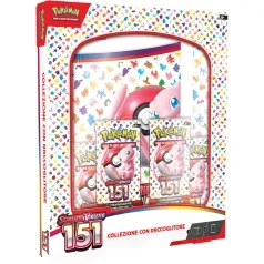 pokemon gcc - scarlatto e violetto 151 - collezione con raccoglitore e 4 buste (ita)