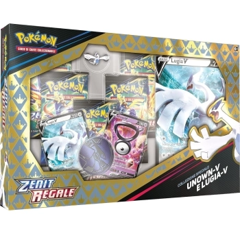 pokemon gcc - spada e scudo 12.5 zenit regale - double v-box - unown-v e lugia-v (ita)