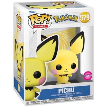 pokemon - pichu (flocked) 9cm - funko pop 579