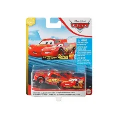 cars 3 - saetta mcqueen con cartello rusteze metallo 8cm