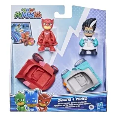pj masks - hero vs villain battle pack - owlette vs romeo