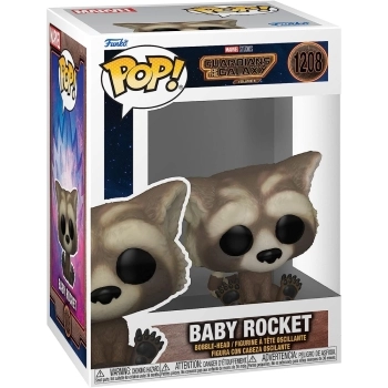 marvel: guardians of the galaxy 3 - baby rocket 9cm - funko pop 1208