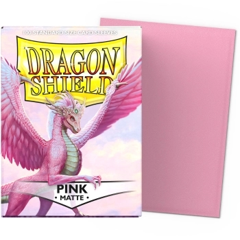 dragon shield standard sleeves - matte pink (100 bustine protettive)