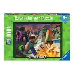 mostri di minecraft - puzzle100 pezzi xxl