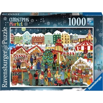 mercatino di natale - puzzle 1000 pezzi