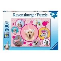 cagnolini unicorno - puzzle 300 pezzi xxl