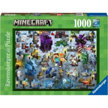 minecraft mobs - puzzle 1000 pezzi