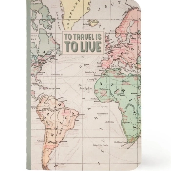 quaderno a righe a6 - travel