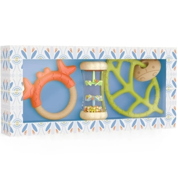 baby set con massaggiagengive e sonaglio