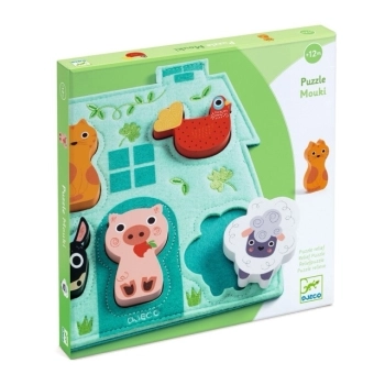 puzzle ad incastro in feltro - mouki