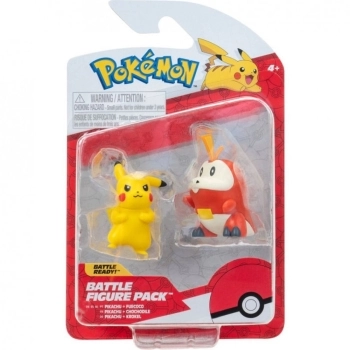 pokemon - battle figure pack - pikachu / fuecoco