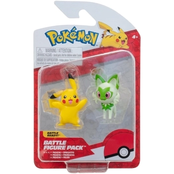 pokemon - battle figure pack - pikachu / sprigatito