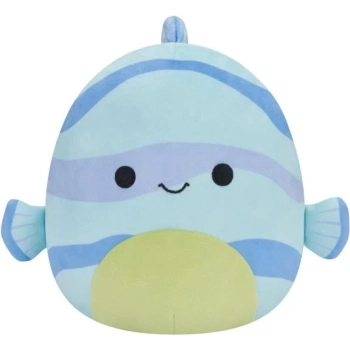 squishmallows - leland il pesce blu a strisce - peluche 20cm