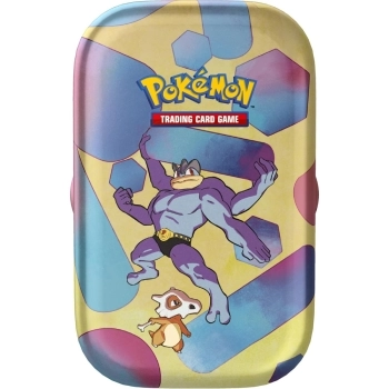 pokemon gcc - scarlatto e violetto 151 - machamp e cubone - 1 mini tin da collezione (ita)
