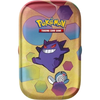 pokemon gcc - scarlatto e violetto 151 - gengar e poliwag - 1 mini tin da collezione (ita)