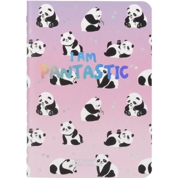 quaderno a righe a6 - panda