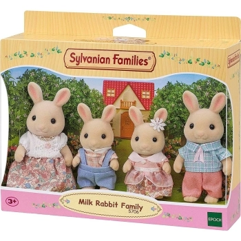 famiglia conigli latte