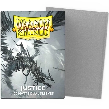 dragon shield standard sleeves - justice dual matte (100 bustine protettive)