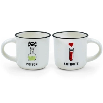 espresso for two - tazzine da caffe - poison and antidote