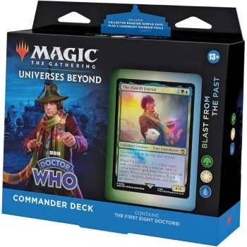 magic the gathering - universes beyond - doctor who - commander deck - blast from the past (lingua inglese)