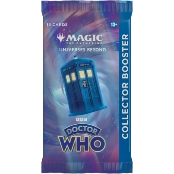 magic the gathering - universes beyond - doctor who - collector booster - bustina singola 15 carte (inglese)
