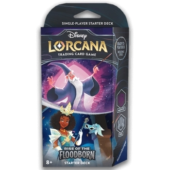 lorcana - rise of the floodborn - mago merlino & principessa tiana - starter deck (eng)